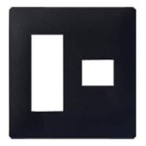 Panasonic ADVANCE series outlet plate (for 3 + 1) (matte black) WTL7074BK