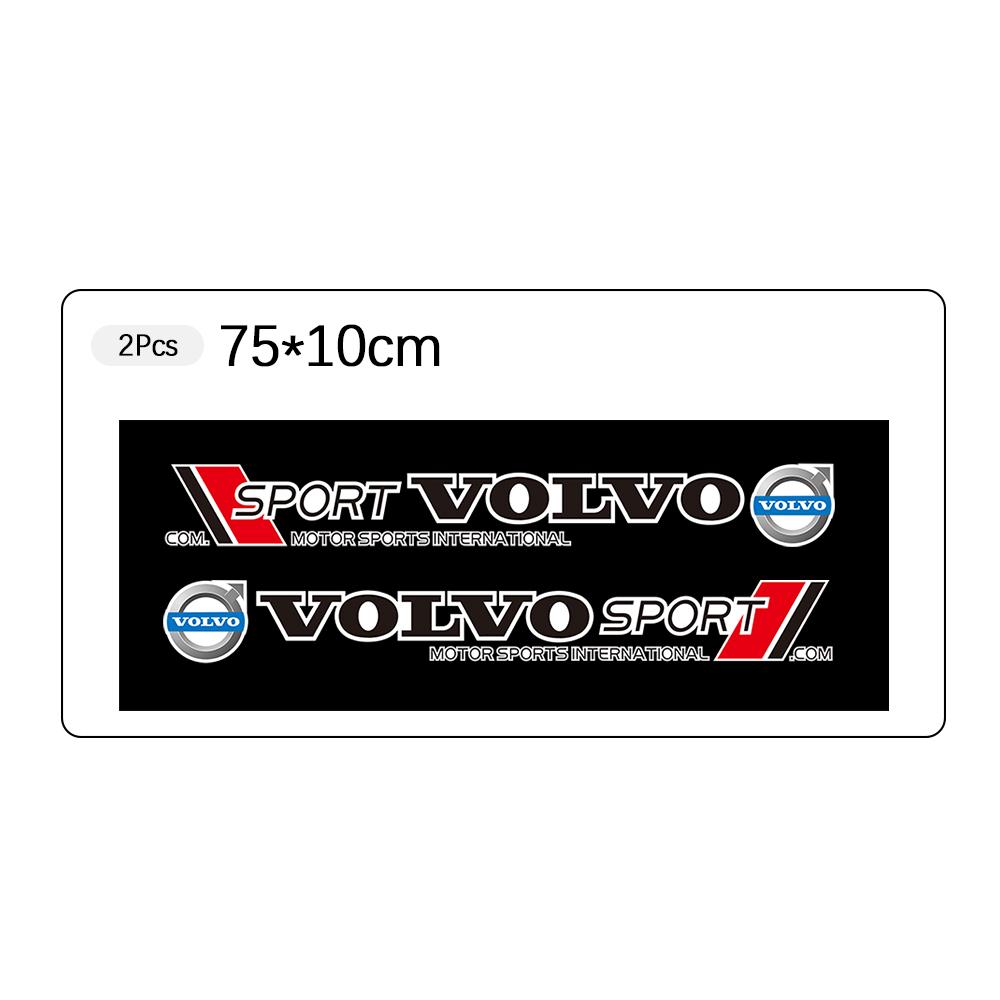 2pcs Car Stickers PU Waterproof Car Door Decorative Sticker For Volvo XC90 V90 V60 XC60 V40 EC40 EX40 S80 S60 S90 C40 XC40 V70