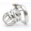 CHASTE BIRD Male Stainless Steel Cock Cage Penis Ring Chastity Device Catheter with Stealth New Lock Adult  Belt Sex Toy A275