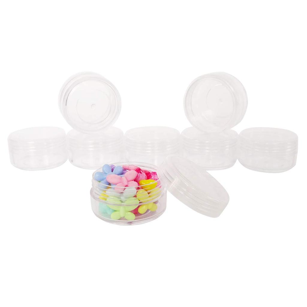 Wopanxye Cream Cream Cosmetic Refill Lip Small Cream Handmade Cosmetic Set of Clear Storage Small Transparent White Lid Included Container, Jar,