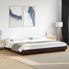 VidaXL Bed Frame with LED Lights Black 180x200cm Engineered Wood, Bedroom Furniture, Bed Base, Pallet Bed, Bed, Double Bed, 3281078