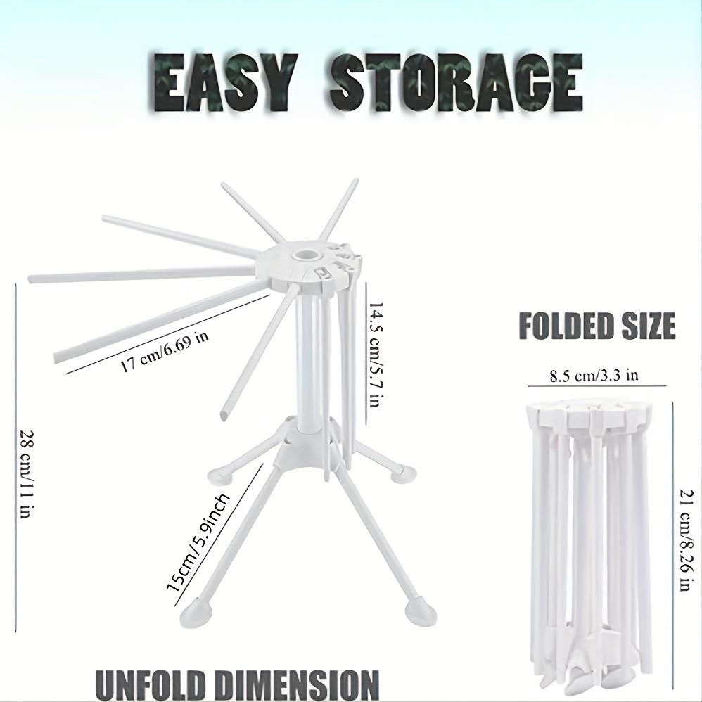 1pc Collapsible Pasta Drying Rack, Noodle Stand with 10 Bar Handles Spaghetti Dryer Stand, Household Noodle Dryer Rack Hanging for Home Use Kitchen
