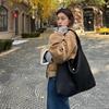 New Women's Handbag Large-capacity Handwoven Bag Shoulder Bag Women's High-end Versatile Commuter 2 set Bag Slack Tote Bag
