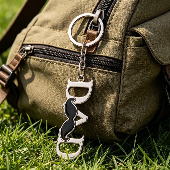 Keychain Pendant Lightweight Metal Texture Portable Key Ring Practical Stylish Keychain for Mother's Day/Father's