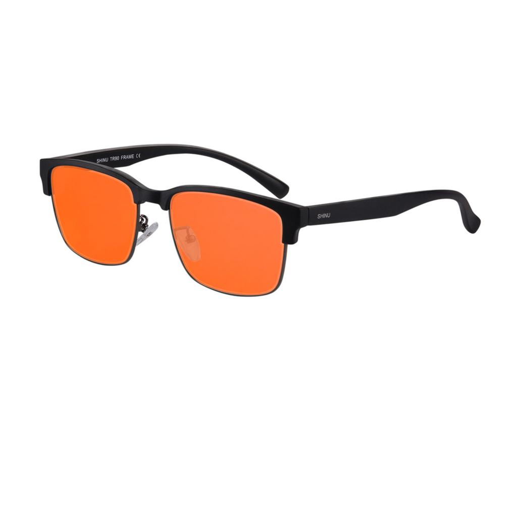 SHINU Blue Light Blocking Glasses for Computer Gaming Anti Eyestrain Headache Relief Sleep Aid Glasses