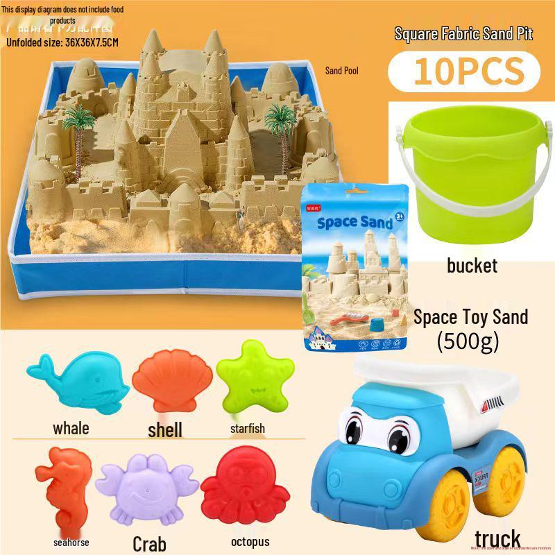 Children's Beach and Sand Play Set: Digging, Water Play, Shell Collecting, and Gardening Tools.