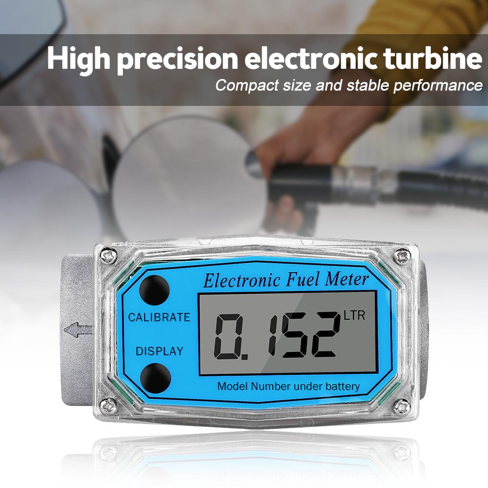 Elektronický turbínový průtokoměr Vysoce přesný LCD digitální displej pro detekci nafty, topného oleje, petroleje, metanolu, vody