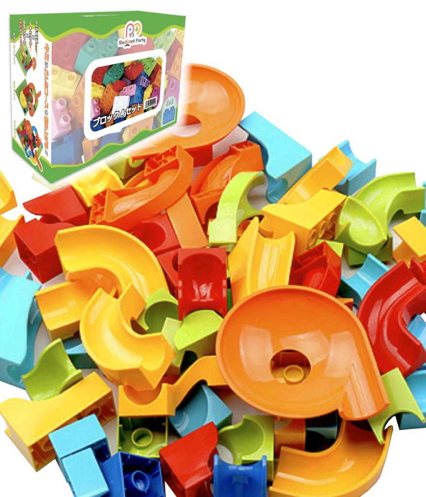 Radiant Party Duplo Anpanman Compatible Building Blocks, Coasters, Slope Toy, Extra Large 500g Assortment (Set B)