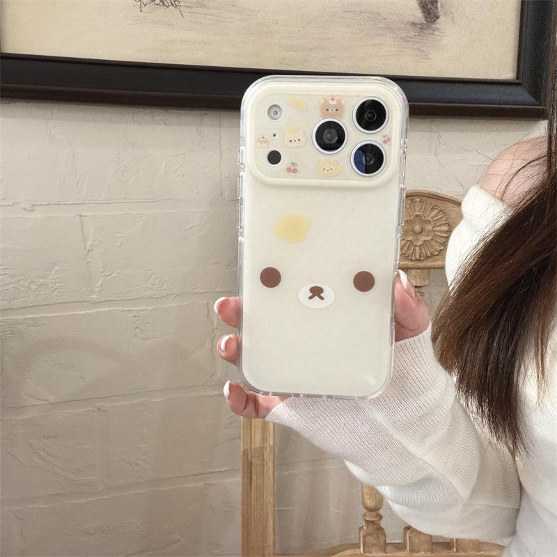 

Rilakkuma Cartoon Expressions iPhone Case - Compatible with Apple 16 Pro Max/15 Pro iPhone 15