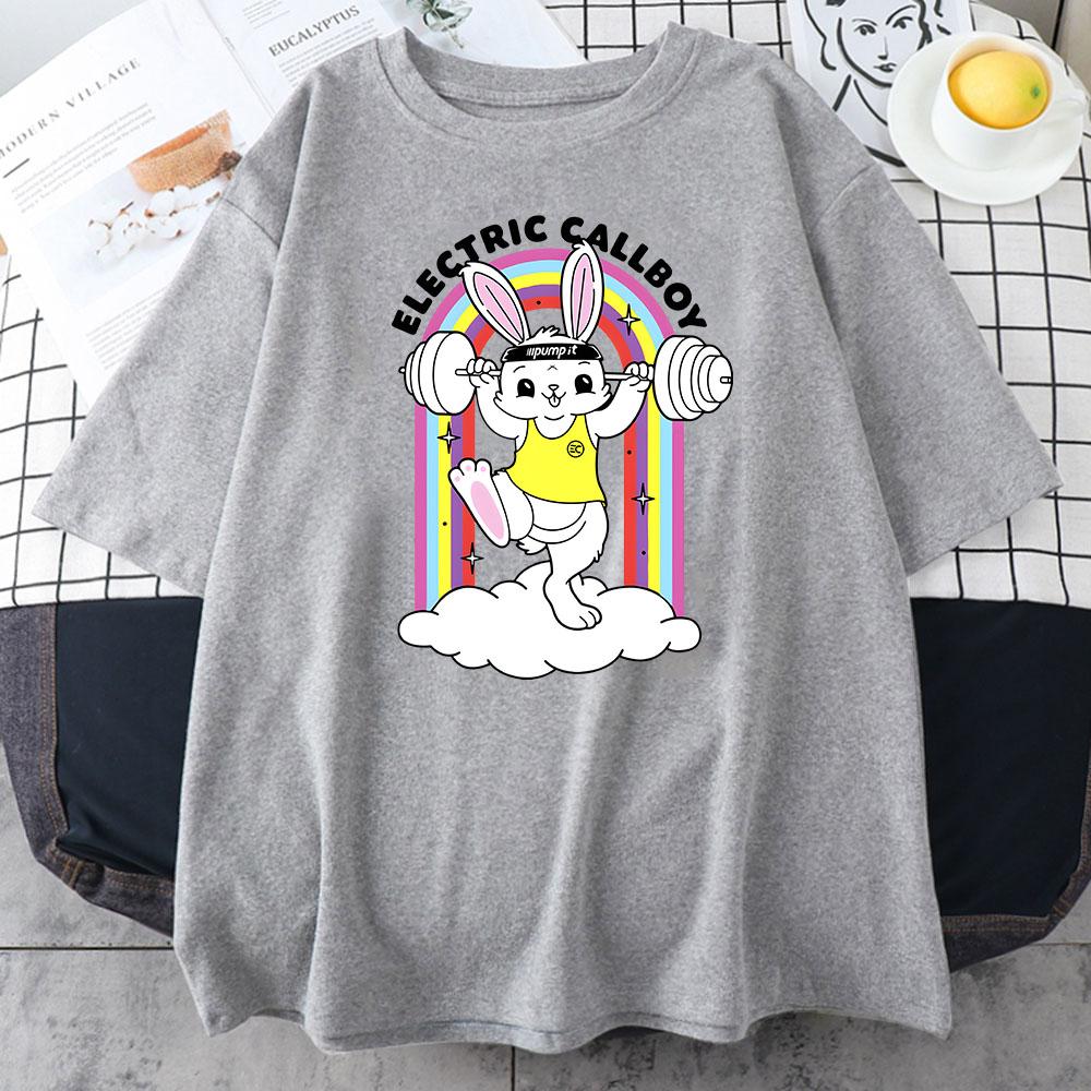 Boy's Band Electric Callboy T-shirts Grunge Style Graphic Printing T Shirt Women/Men Tees Short Sleeve Cotton Soft Tshirt