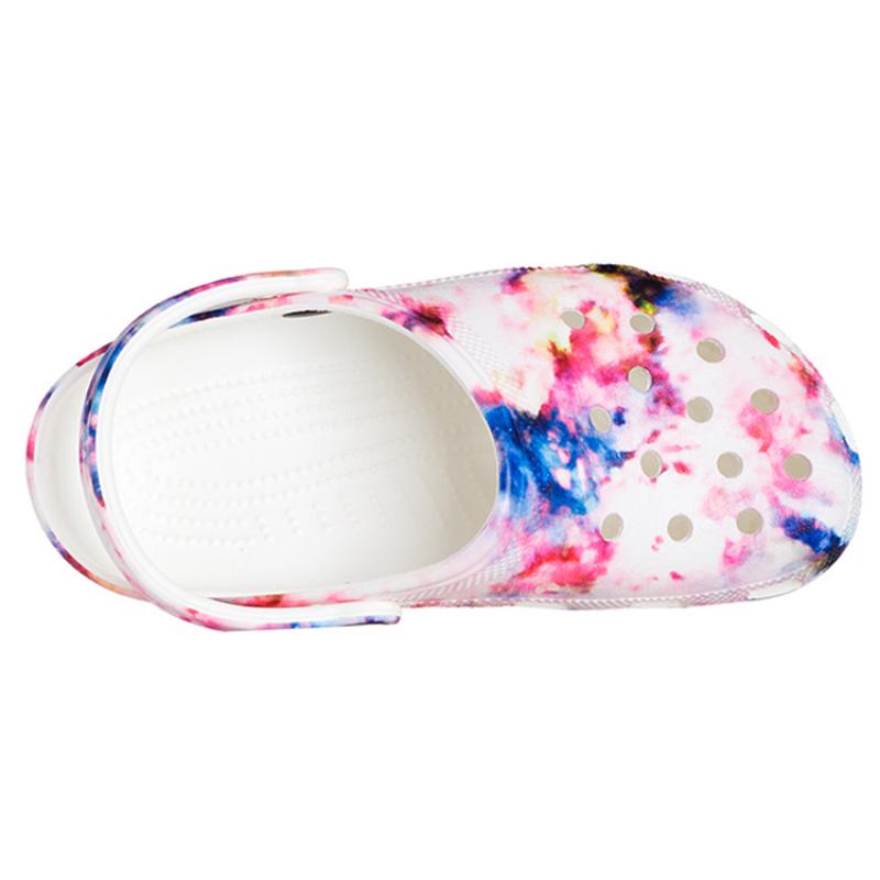 Crocs Classic Tie Dye Graphic Clog 'Garnet & Multi' Women's