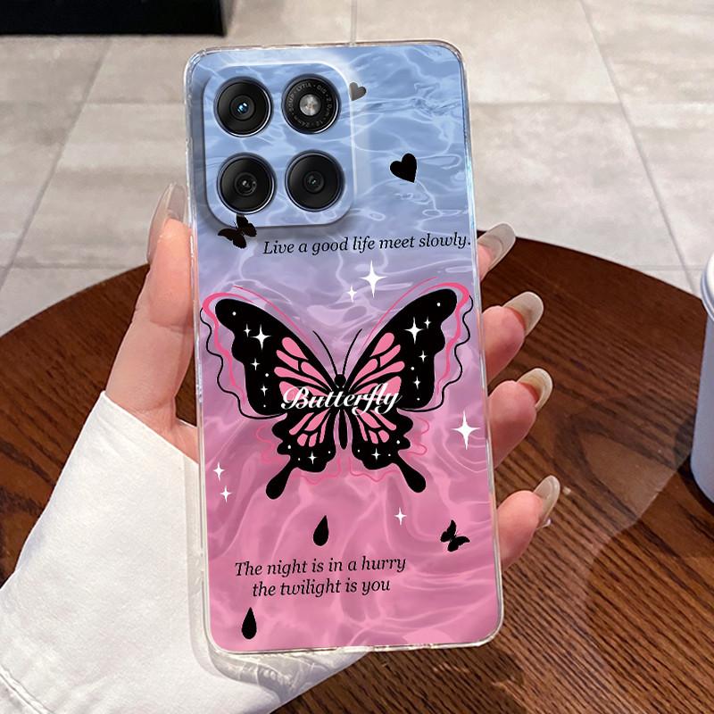 Casing For Motorola Edge 60 Fusion Pro 60s Aesthetic Fashion Cute Cat Astronaut Soft Silicone Back Cover Transparent Phone Case