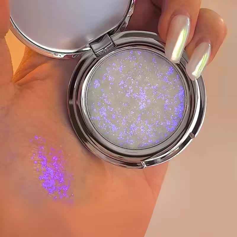 Spazio cowboy cosmico Evidenziatore Occhi Glitter Ombretto monocromatico Tavolozza Shimmer Satin Trucco Tavolozza Ombretto Kit evidenziazione