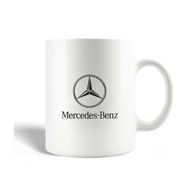 Kubek - Mercedes-Benz - Samochód - Ceramika - Szary - 30cl - Można myć w zmywarce