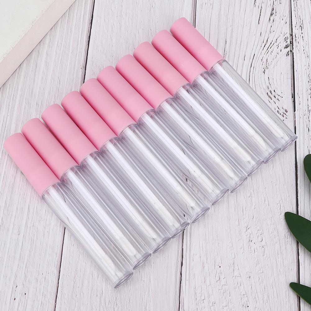 10pcs Refillable Lip Gloss Bottle   Empty Lip Balm Tube Container Makeup Tool Accessory (2.5ml/pc)