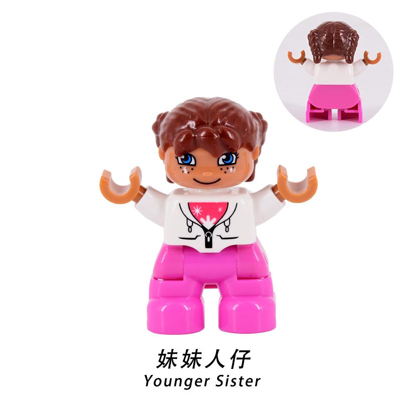 Figure Singole Pompieri Bambino Ladro Poliziotto Mamma Taglia Grande figure familiari Mattoncini mattoni Giocattoli per Bambini regali