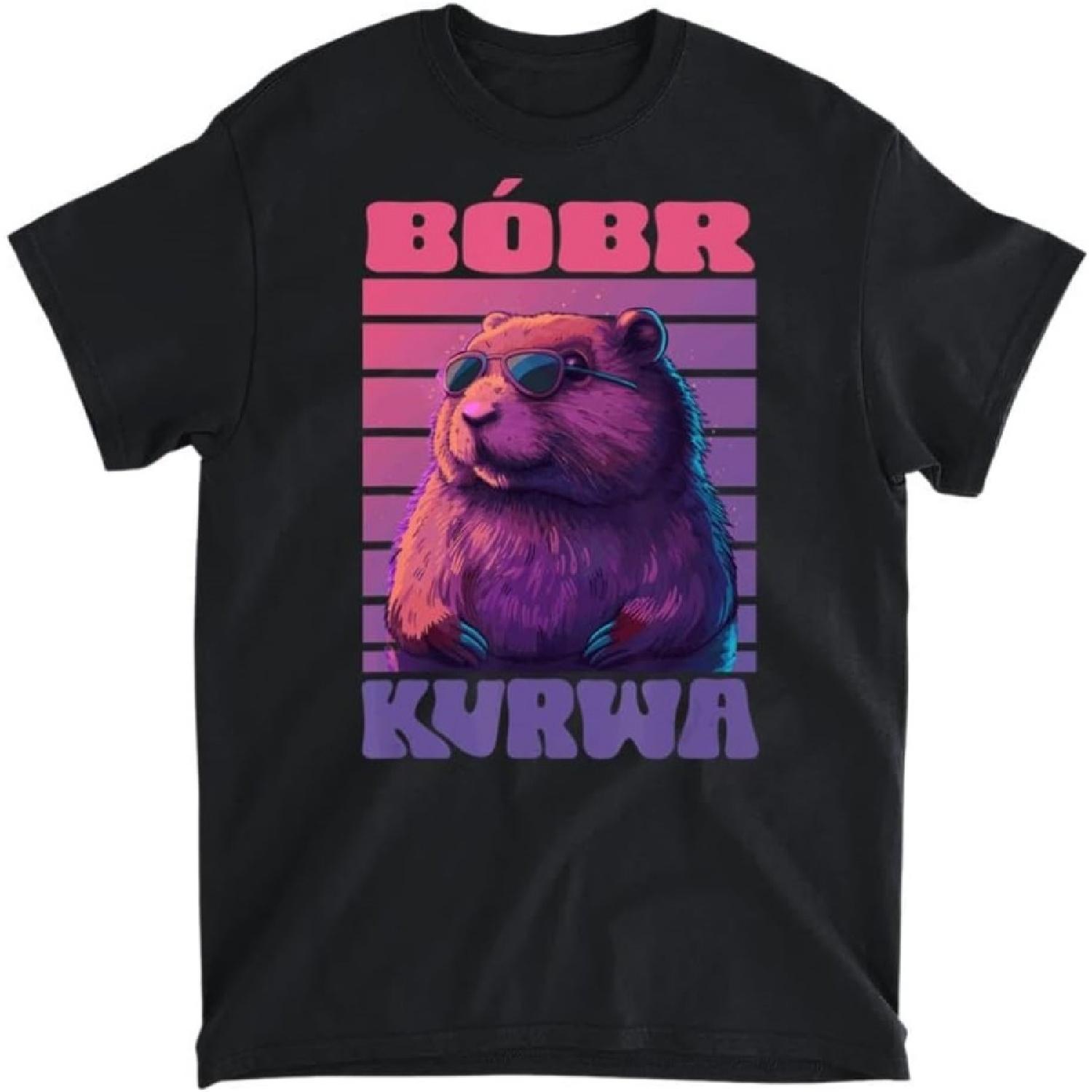 Bobr Kurwa - Bober Beaver Bobr T-Shirt, Long Sleeve Shirt, Sweatshirt, Hoodie Unisex Adult Size Made in Canada S