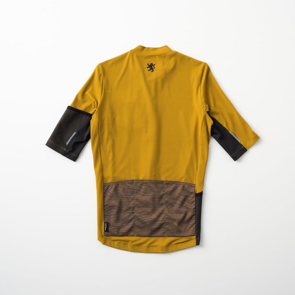 Kapelmuur Crossover 3 Cycling Short Sleeve Size M Jersey, Yellow,