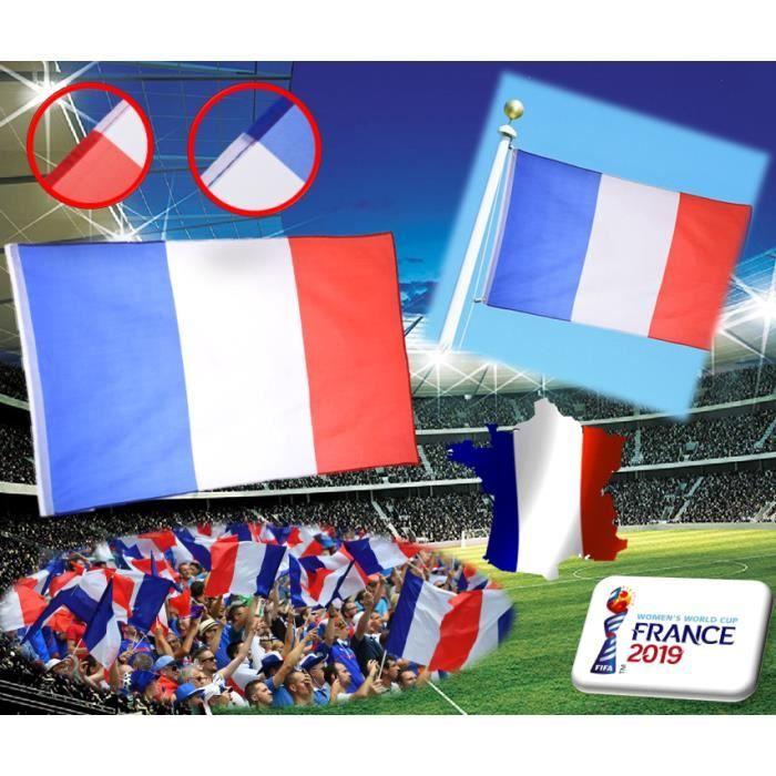 France Flag 60 X 90 Cm French Flag Supporter FIFA Women's World Cup 2019 France Football Phonillico®