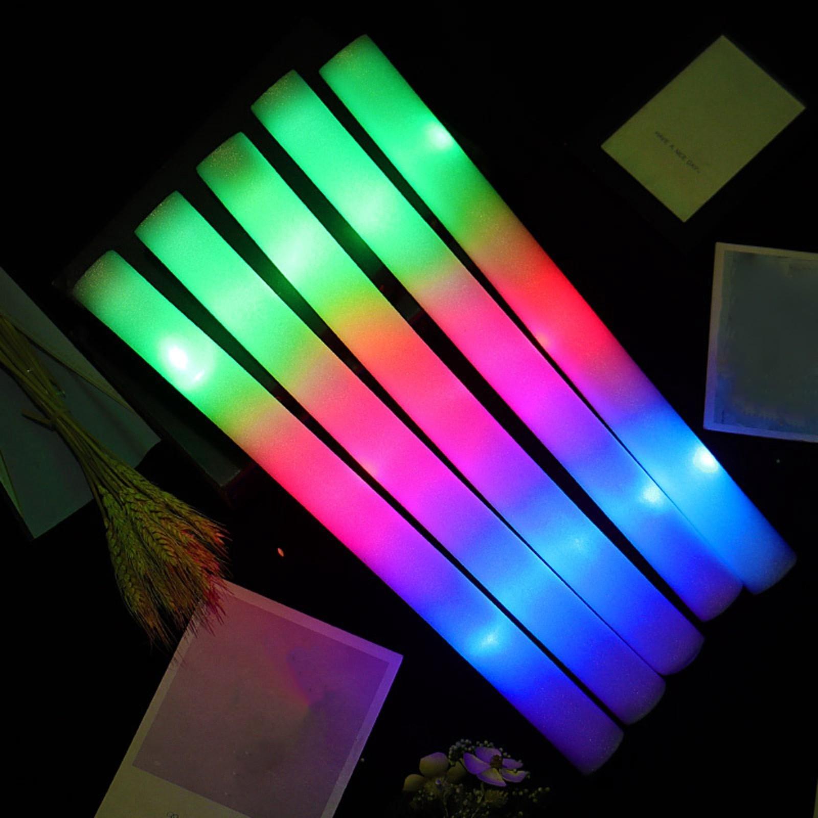 Концертная светящаяся палочка LED красочная светящаяся пенопластовая губчатая палочка — фото 7