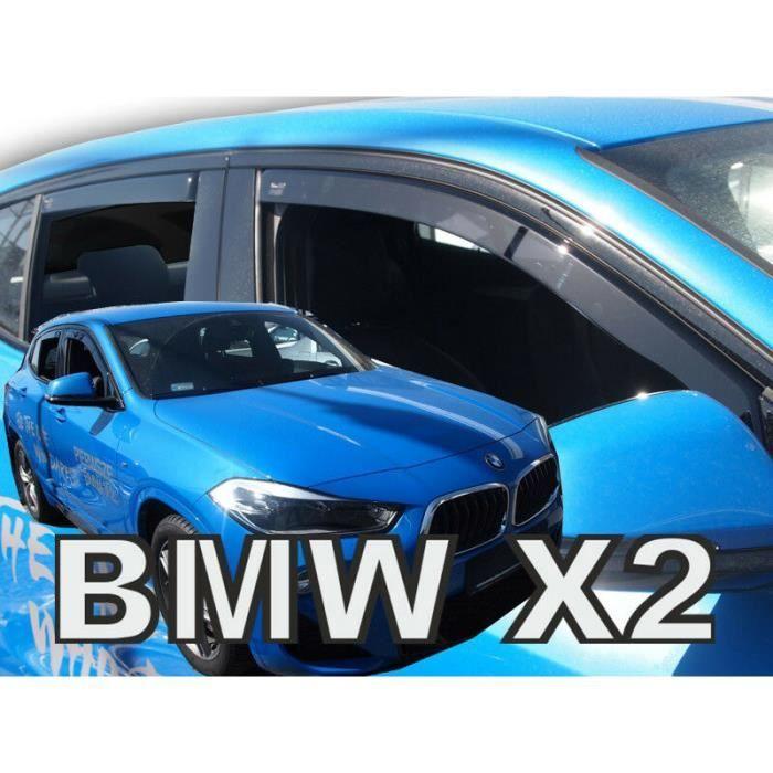 Air Deflectors - J&J AUTOMOTIVE - BMW X2 F39 - Reinforced Acrylic - Smoked Finish - Easy Installation