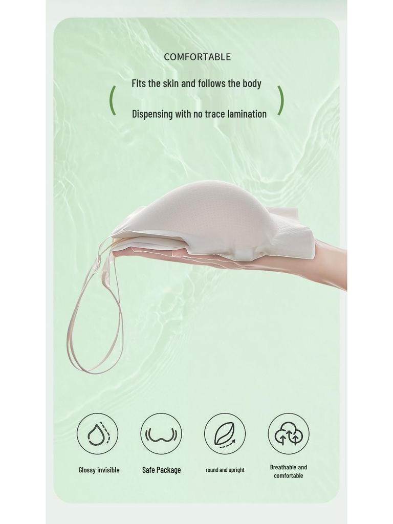 Women's Seamless Push-Up Strappy Bandeau Vest - Super Thin, Breathable Cooling Bra for Small Chests