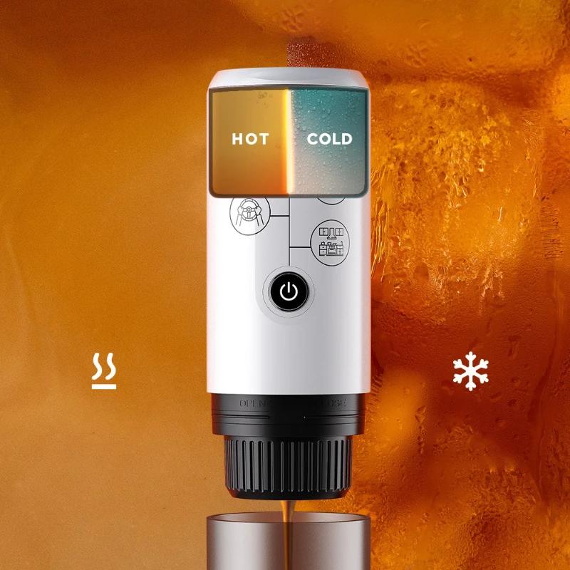 2-i-1 Kaffemaskine Kapsel Pulver Adapter til Dolce Gusto Bærbar Udendørs Rejse Espresso Bil Hjem Camping Kaffemaskine