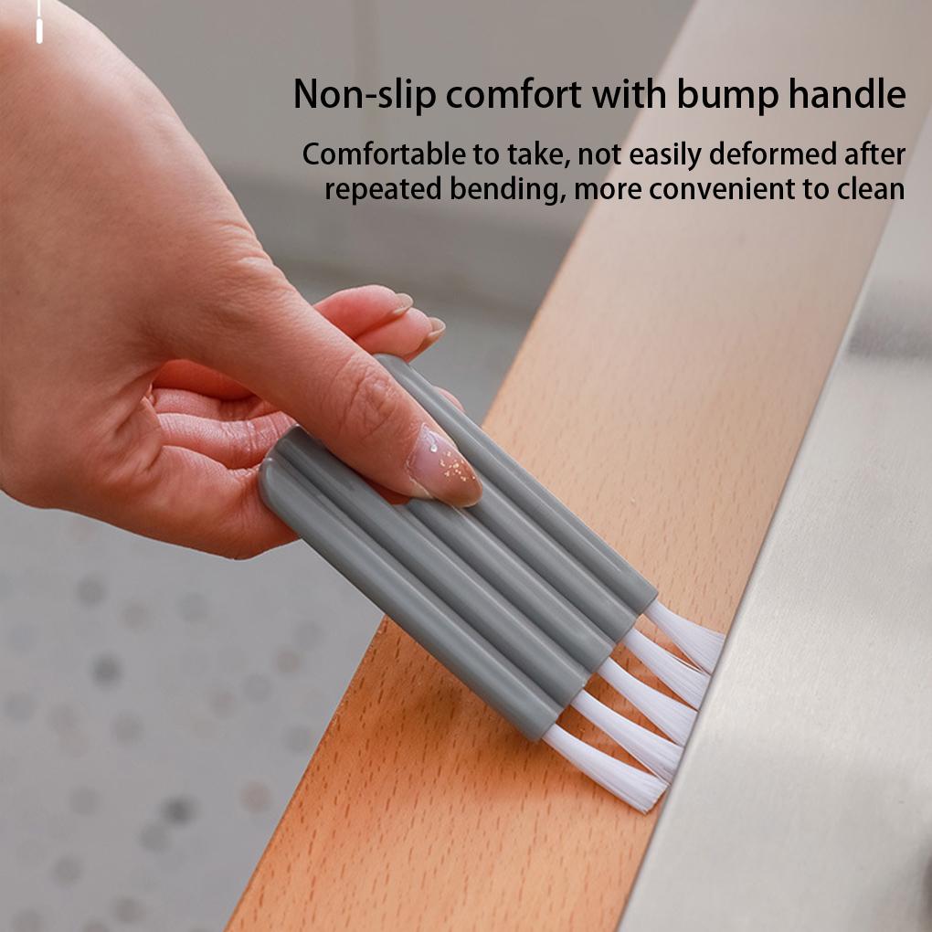 PP Čisticí kartáč na drážky Multifunkční Omyvatelný Ohýbatelný Flexibilní Nylonové štětiny Ruční Kuchyňský Kartáček na zeleninu a ovoce