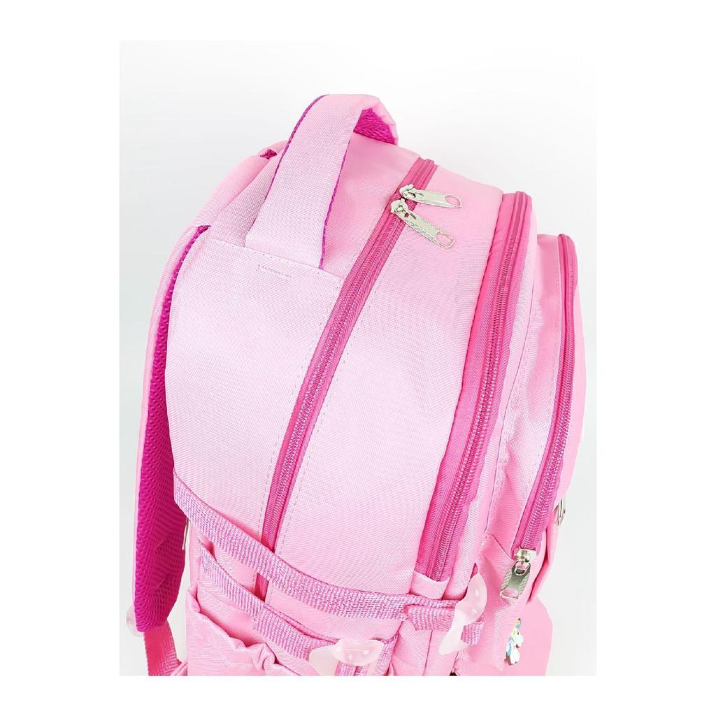 Korean Style Orthopedic Special Design Multi-pocket Waterproof New Generation Girls School Bag With Accessories