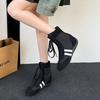 Dexun Schuhe Damen 2025 neue beliebte Mode atmungsaktive High-Top-Schuhe hochwertig flache Sohle leicht bequem coole Stiefel
