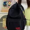 Schoolbag High Value Backpack Female Alphabet Embroidery Middle School Student School Bag Versatile Large Capacity Lightweight Travel Backpack