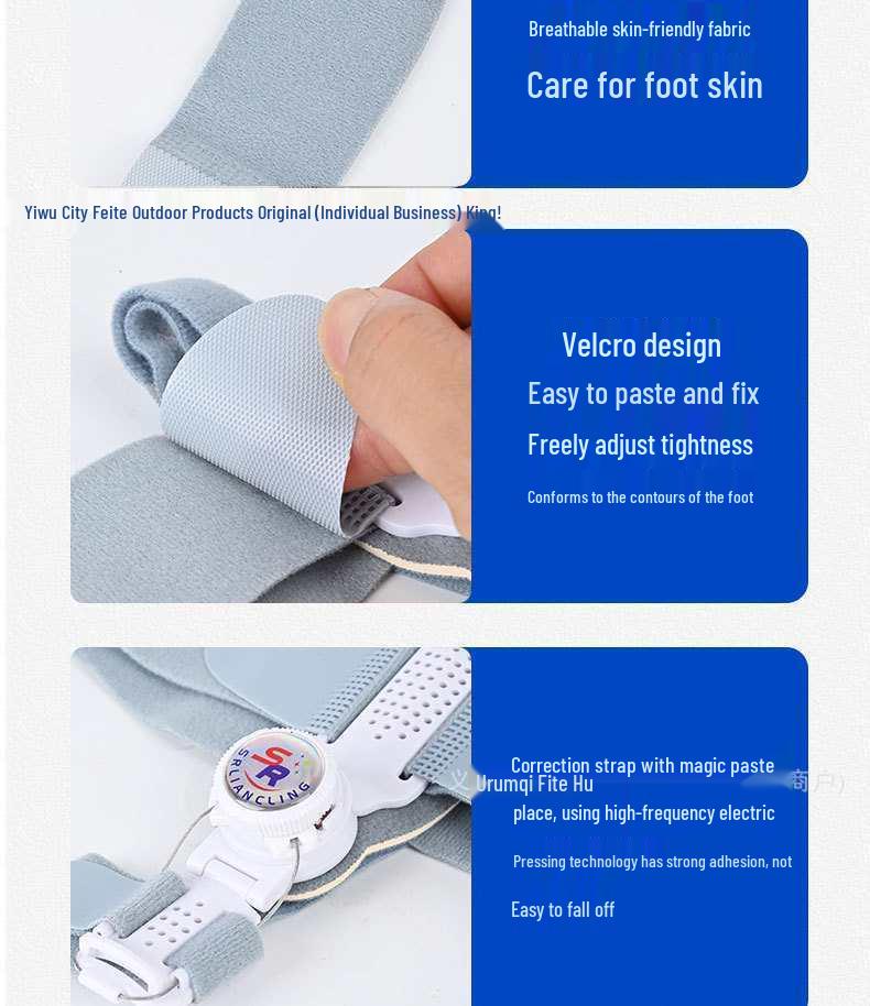 Adjustable Hallux Valgus Corrector for Foot Comfort and Alignment