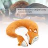 Shape Travel Neck Pillow Soft   U Shape Health Pillow (Brown  )