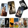 Hülle Wildes Pferd Schwarz Cool für Samsung Galaxy A25 A37 A57 A12 A14 A31 A41 A50 A51 A70 A71 A72 A21S A04 M15 Note 20 9 8 10 Hülle
