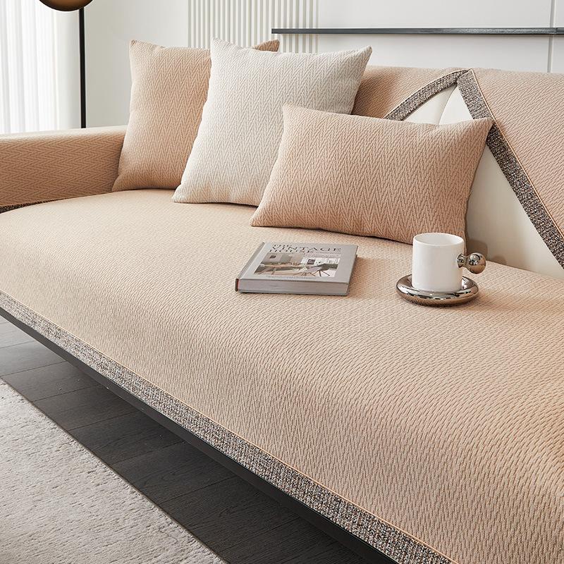 Sjofnil Sofapute Fire Sesonger Universell Sklisikker Pute Rimelig Luksusstil Moderne High-End Lær Sofatrekk Håndklepute