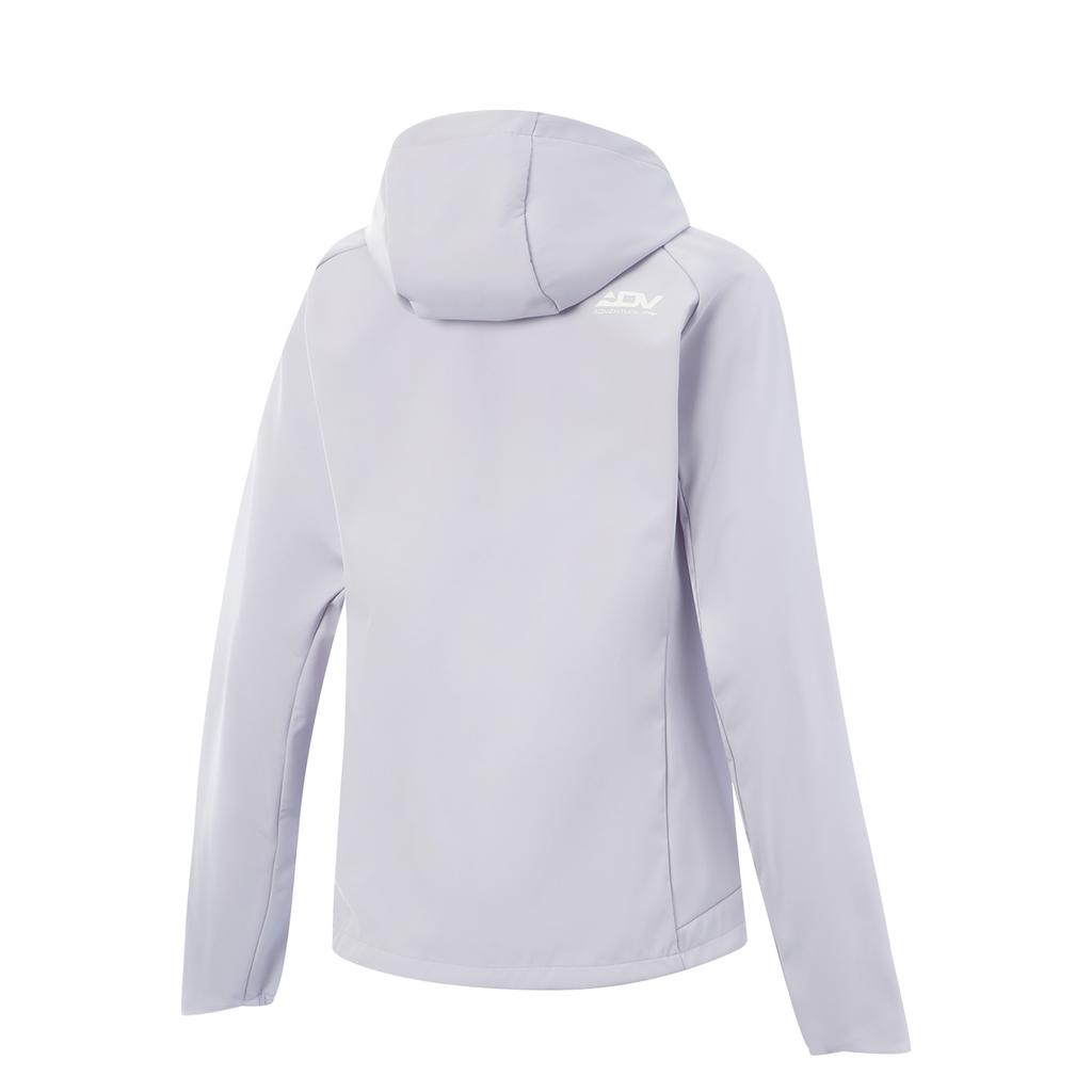 Li Ning Running Series Windproof Water-Repellent Hooded Softshell Jacket Women Jackets Sea-Salt-Purple AFDVG72-2