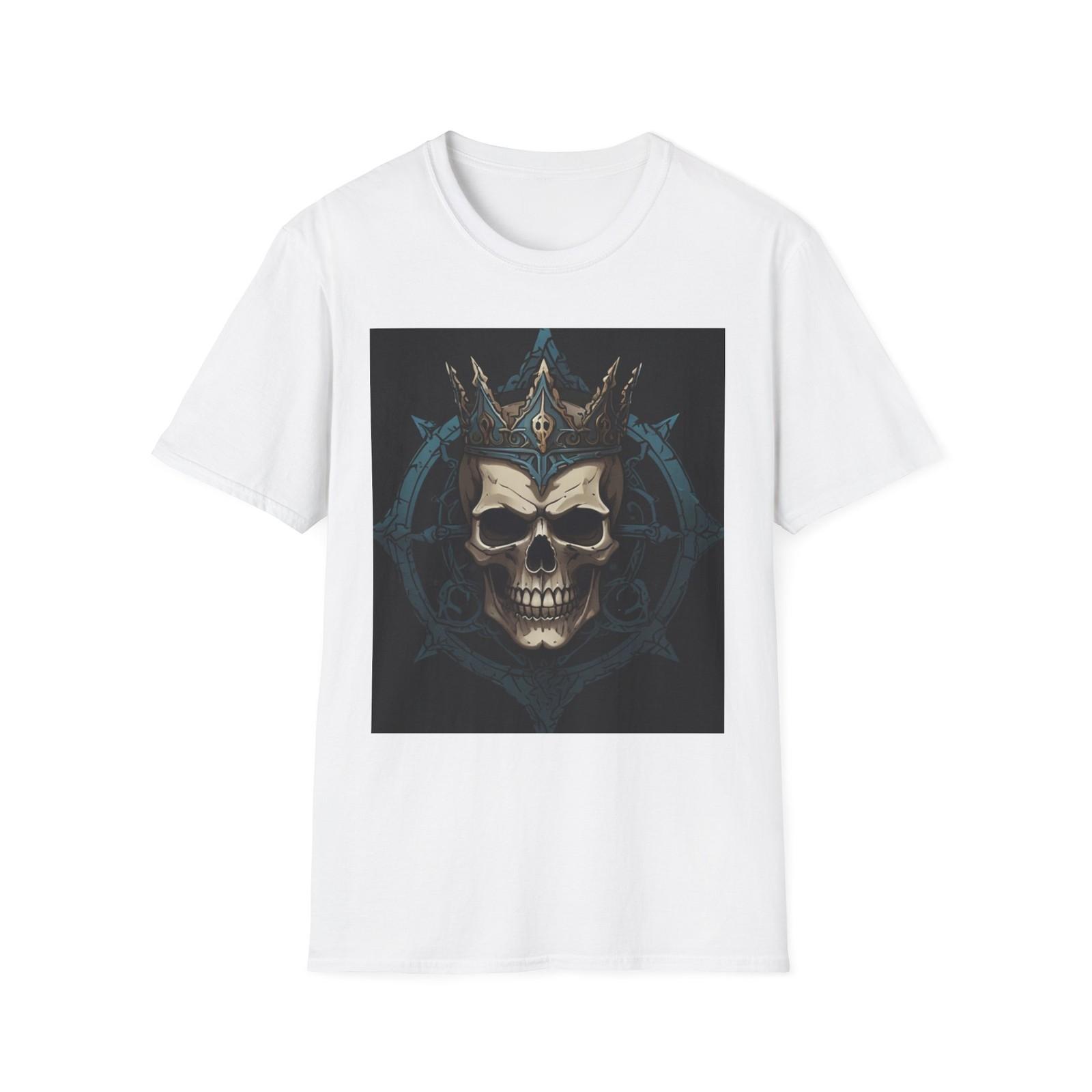 Skull King Crown T-Shirt | Dark Gothic Skull undead Design S