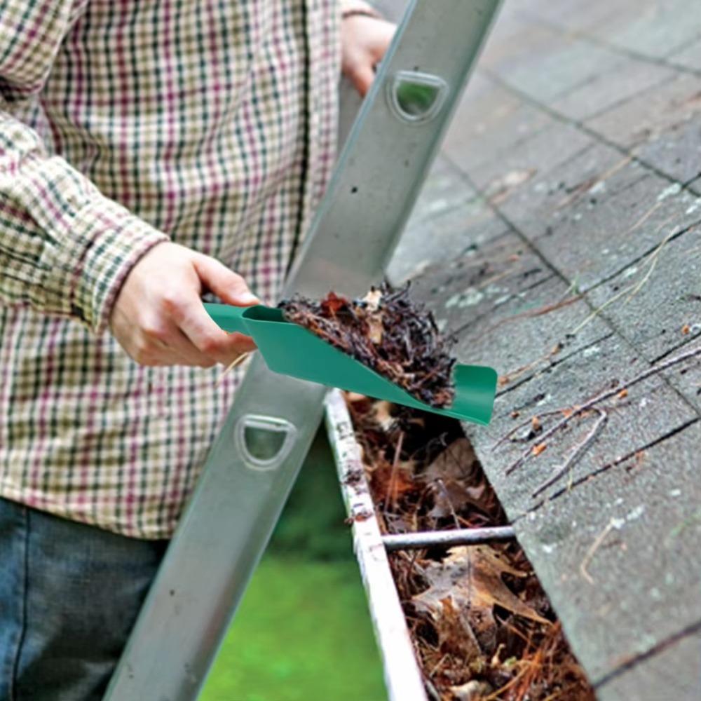 Non Slip Eaves Shovel Large Capacity Garden Leaf Cleaning Shovel  For Garden Roofs Gutters