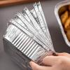 Paquete de 20 Bandejas Cuadradas Apilables de Papel de Aluminio Contenedores para Hornear para Uso en Horno Freidoras de Aire Revestimientos Accesorios
