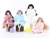 Multicolor 1 Set Long Sleeve Soft Fur Coat Tops Dress Winter Warm Casual Wear Accessories Clothes for Barbie Doll Kids Toy