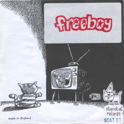 7-Zoll Schallplatte FREEBOY / MERCEDES - Kleine Bilder / Brennende Felder SCAT01 Stupidcat 1998 UK Rock Gebraucht