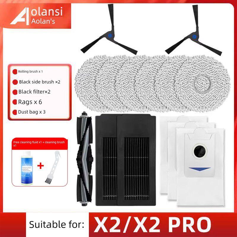 Applicable to Ecovacs Sweeping Robot X2/X5 Pro Rolling Brush Cover Accessories Glue Brush Cover X2s Main Brush Cover