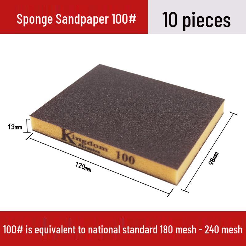 Sponge Sandpaper Block for Wall, Wood, Metal, Rust Removal, Polishing, Grout Cleaning, and Pot Scouring