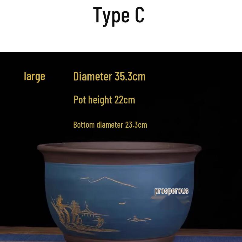 Zisha Purple Clay Orchid & Garden Flower Pot