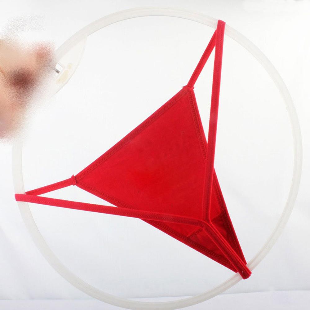 

Женское нижнее белье большого размера с низкой посадкой, тонкие стринги на бретельках, V-образные стринги, хлопковые трусики red-L