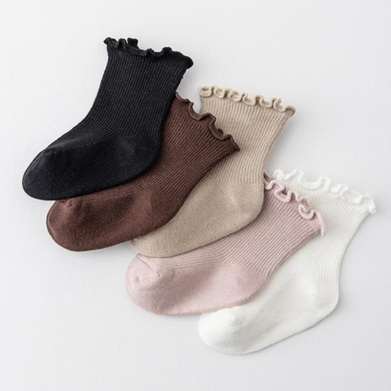 1 Pereche Șosete de Bumbac pentru Fetițe cu Volane Șosete de Gleznă de Prințesă pentru Copii Mici Șosete Medii Grosime Primăvară și Toamnă Șosete pentru Copii