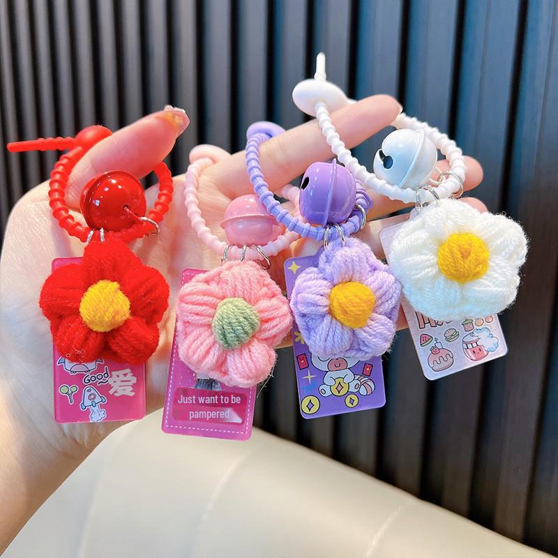 Hand-Woven Plush Persimmon Good Luck Keychain Pendant