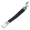 Double Headed Fast Charging Data Cord Anti Oxidation Type C To USB C Flat Cable  Quick Charge