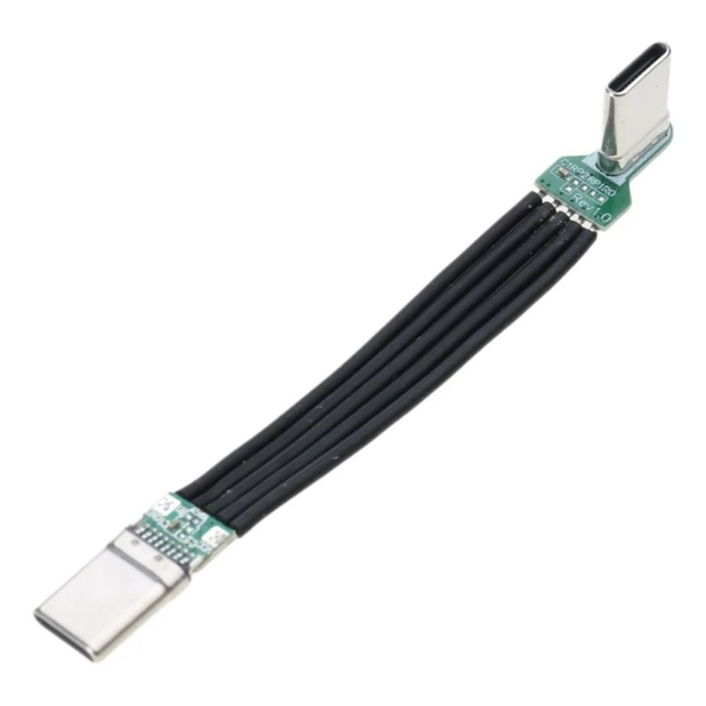 Double Headed Fast Charging Data Cord Anti Oxidation Type C To USB C Flat Cable  Quick Charge