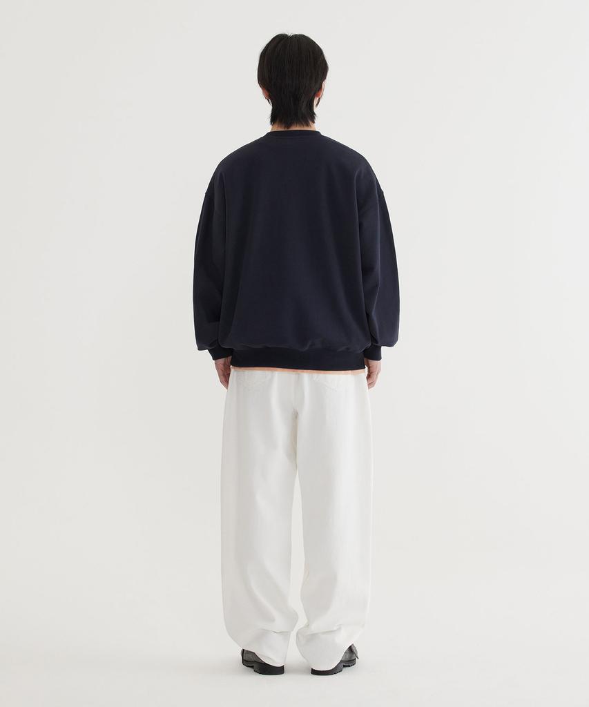 COVERNAT Palm Tree Graphic Sweatshirt Dark Navy